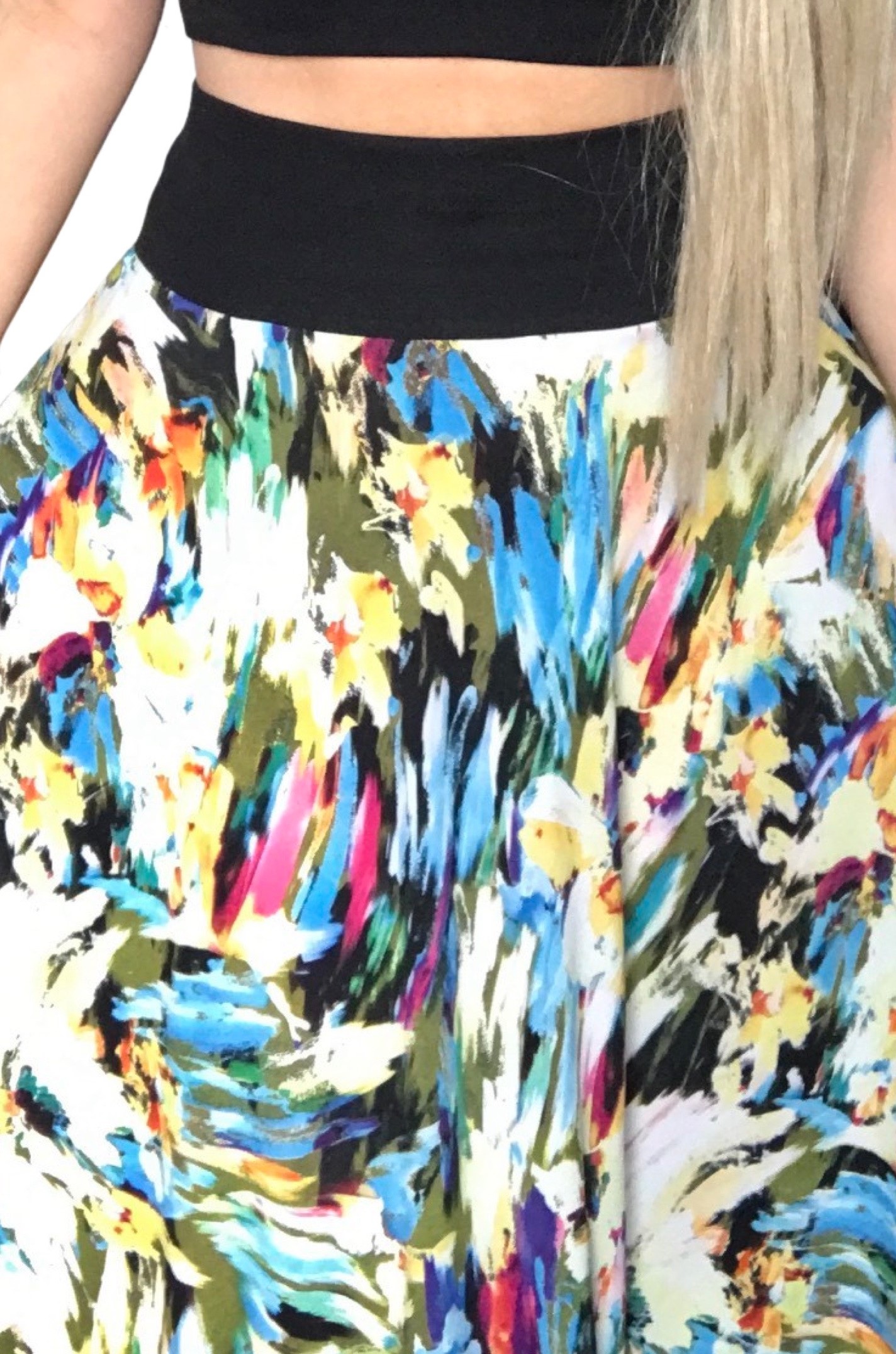 Dlouhá letní sukně multicolor BOROS SK-L-MC01